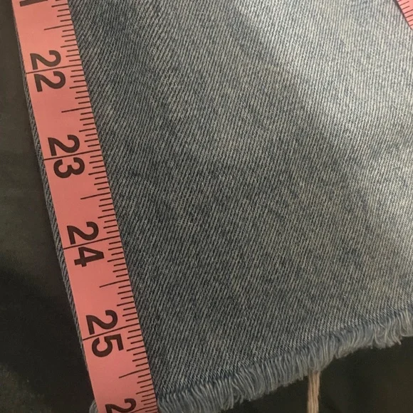 Vervet distressed raw hem wide leg jeans - Picture 4 of 15